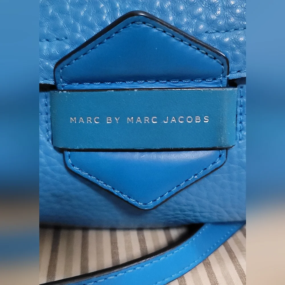 Marc by Marc Jacobs Vibrant Aquamarine Half Pipe Annabel Crossbody Shoulder Bag - Picture 2 of 16